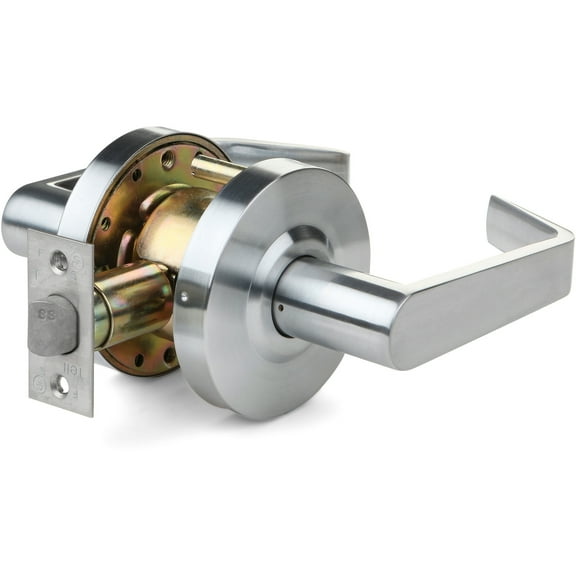 Cortland Grade 2 Standard-Duty Passage Lever, Satin Chrome