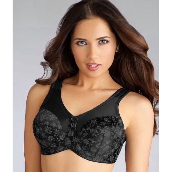 Cortland Intimates Women's Full Figure Underwire Bra, Seamed Cups & Side Support – Style 7101