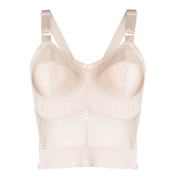 Cortland Intimates Style 7808 - Embroidered Soft-Cup Long Line Bra 54B Fawn