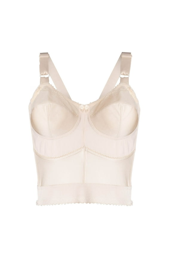 Style 7808 - Embroidered Soft-Cup Long Line Bra 54B Fawn