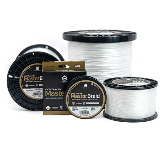 Cortland Master Braid - Braided Fishing Line, White