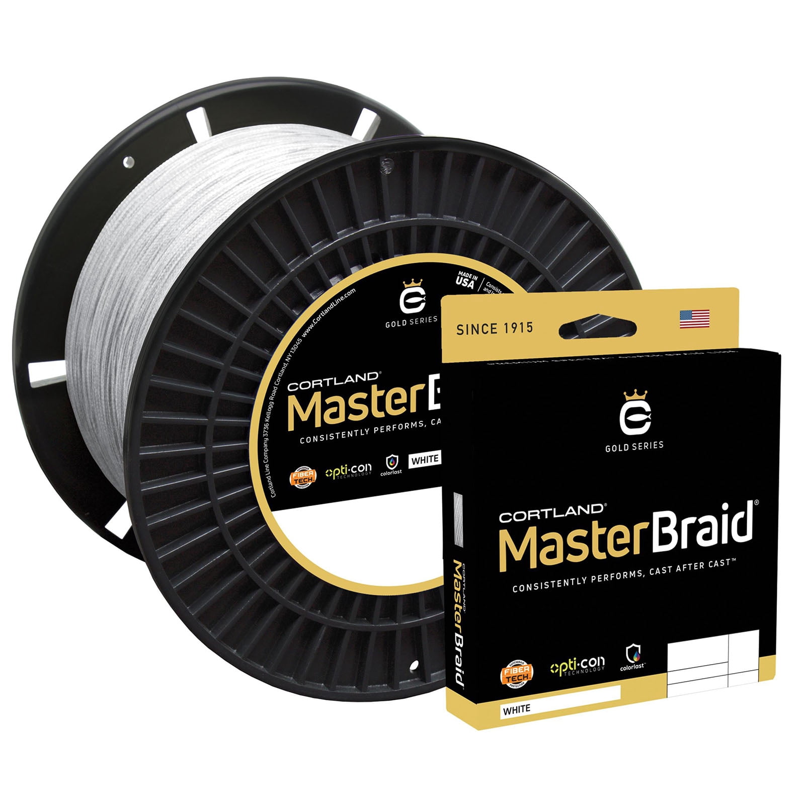 Cortland 155640 Master Braid 65 LB White 3500 YDS