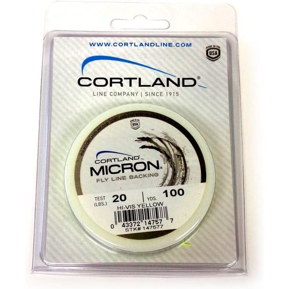 Micron Fly Line Backing - Chartreuse