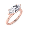 thumbnail image 1 of Cortland - Moissanite Marquise Cut Lab Diamond East West Solitaire Engagement Ring, 1 of 4