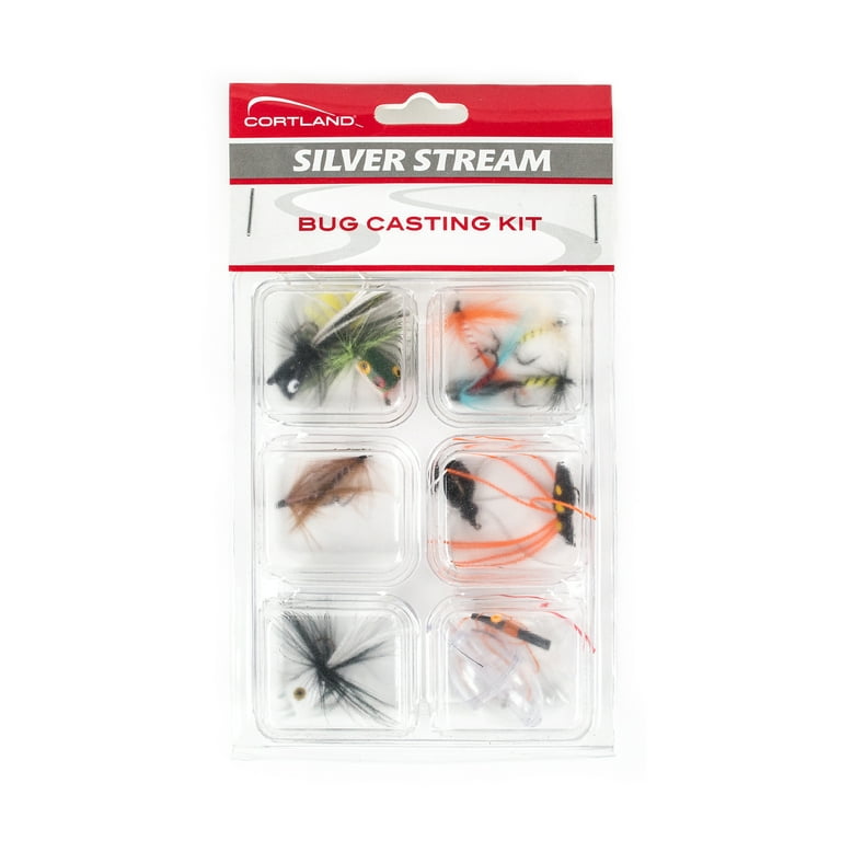 Cortland Silver Stream Bug Casting Fly Kit, 6 Piece, 664456
