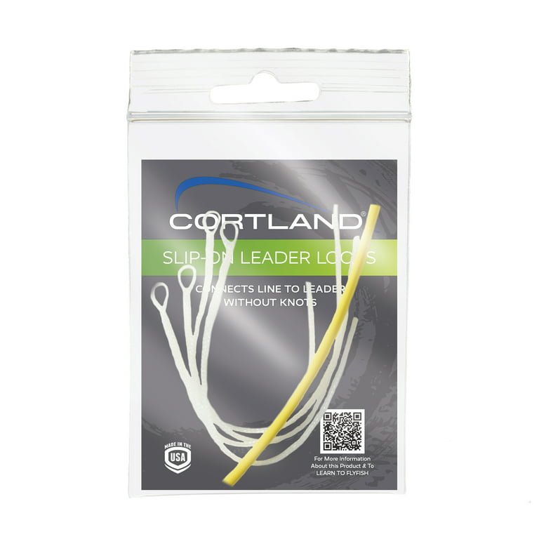 Cortland Slip-on Braided Floating Leader Loops, Clear, 30-Pound Test, 601758
