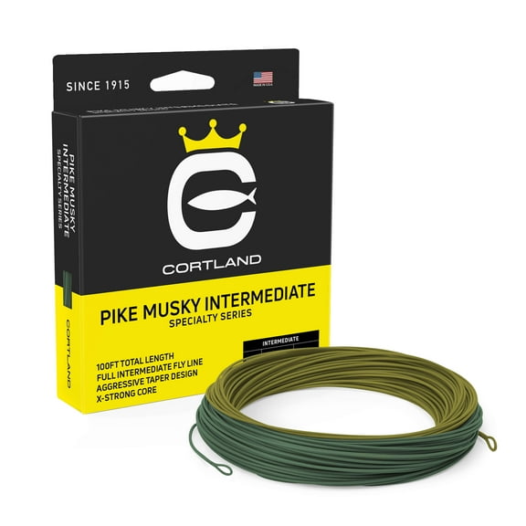 Cortland Specialty Series Fly Line - Pike Musky Intermediate , Olive/Aqua Green