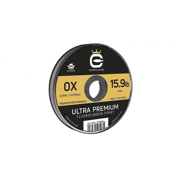 Cortland Ultra Premium Fluoro Tippet Line 30 Yd 0X 15.9 Lb 645301
