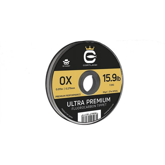 Cortland Ultra Premium Fluoro Tippet Line 30 Yd 5X 5.7 Lb 645356