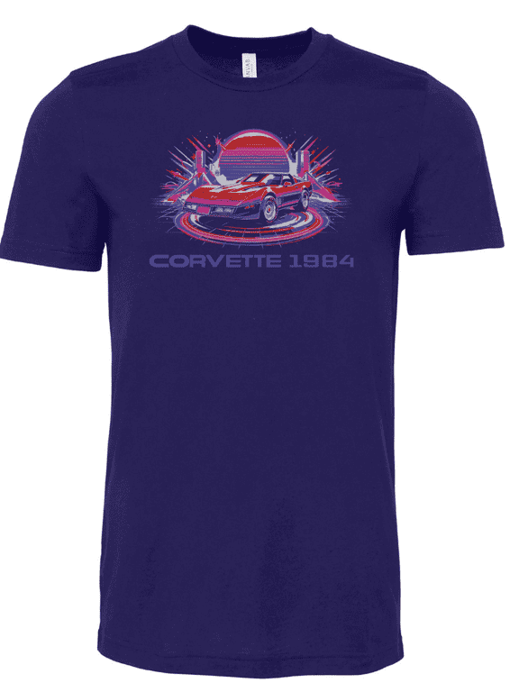 Corvette 1984 Graphic T Shirt - Navy 4XL
