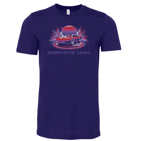 Corvette 1984 Graphic T Shirt - Navy XS