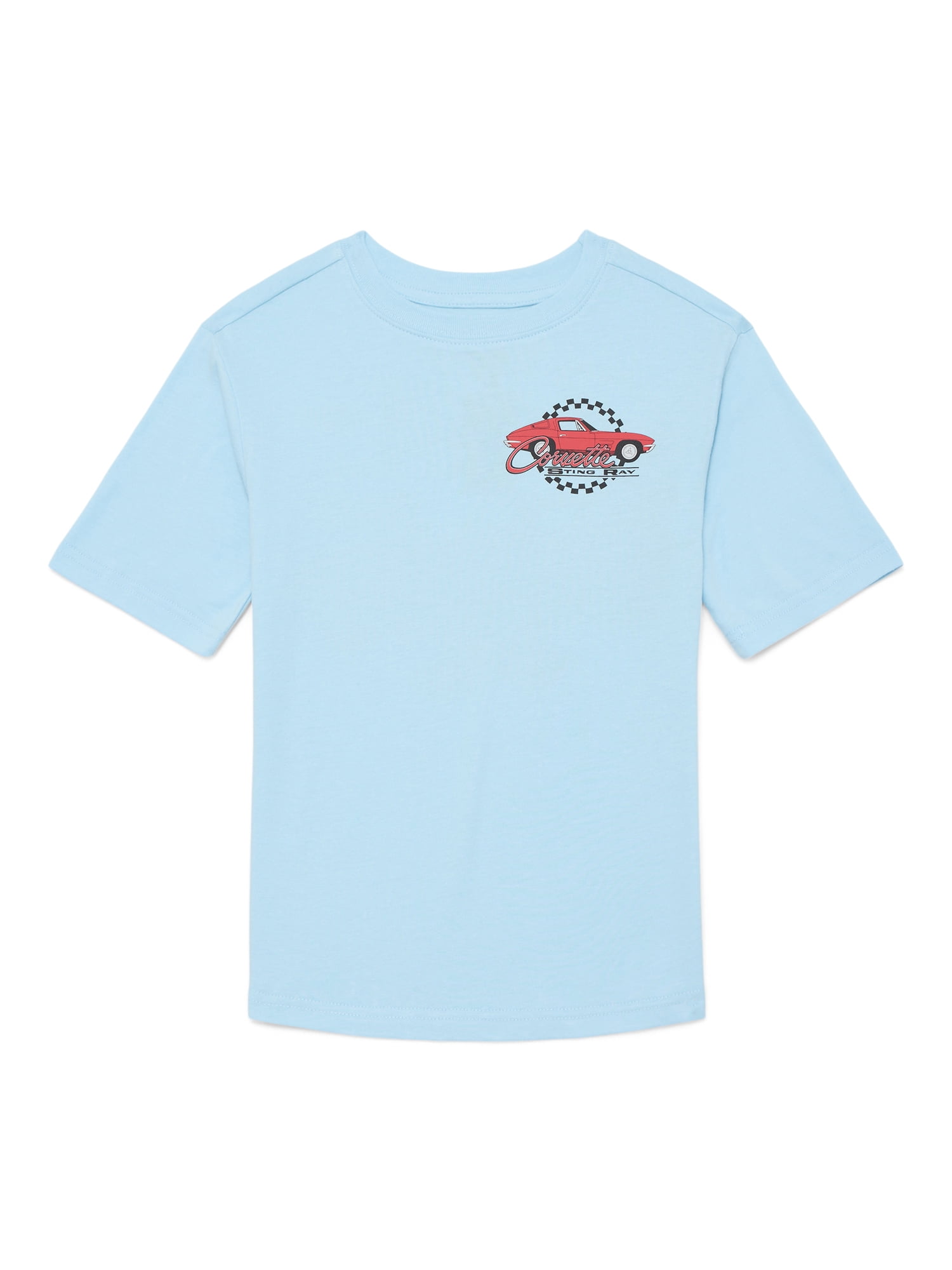 Corvette Boys Fashion Retro Tee with Short Sleeves, Sizes 4-18