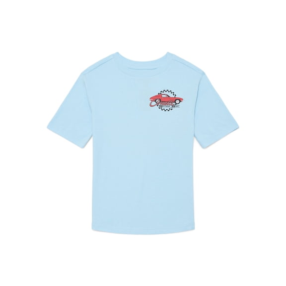 Corvette Boys Fashion Retro Tee with Short Sleeves, Sizes 4-18