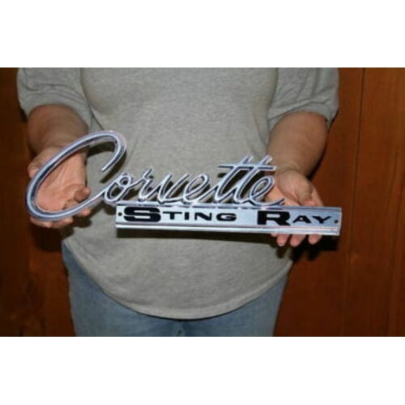 Corvette C2 C3 Side Script  Emblem Steel Sign