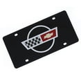 thumbnail image 1 of Corvette C4 Logo Lcense Plate (Black), 1 of 1