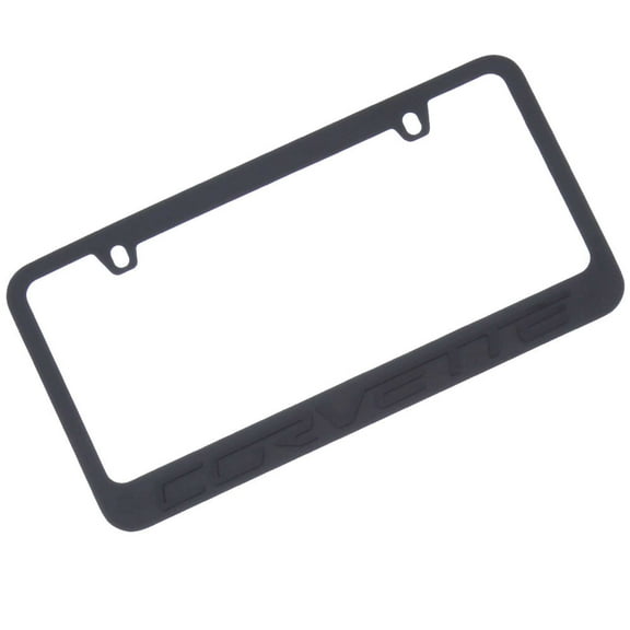 Corvette C6 License Plate Frame (Matte Black)