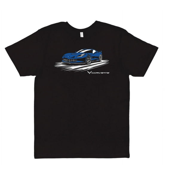 Corvette C7 Graphic T Shirt - Blue S