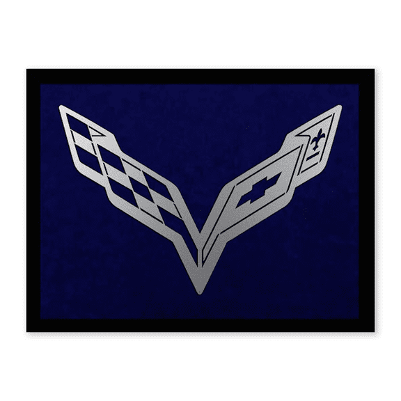 Corvette C7 Laser Cut Logo - Blue