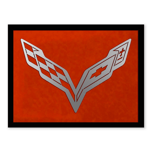Corvette C7 Laser Cut Logo - Orange