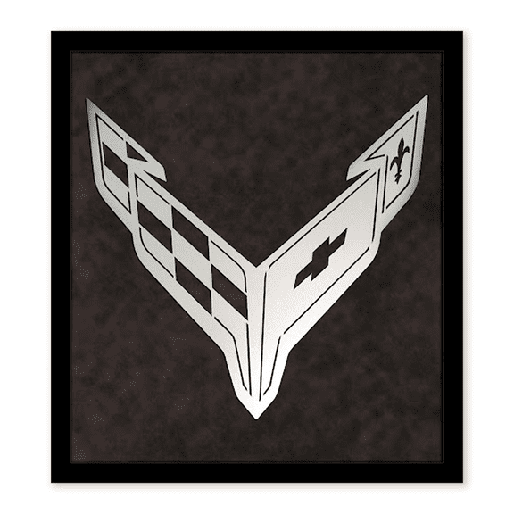 Corvette C8 Laser Cut Logo - Grey
