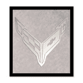 thumbnail image 1 of Corvette C8 Laser Cut Logo - White, 1 of 1