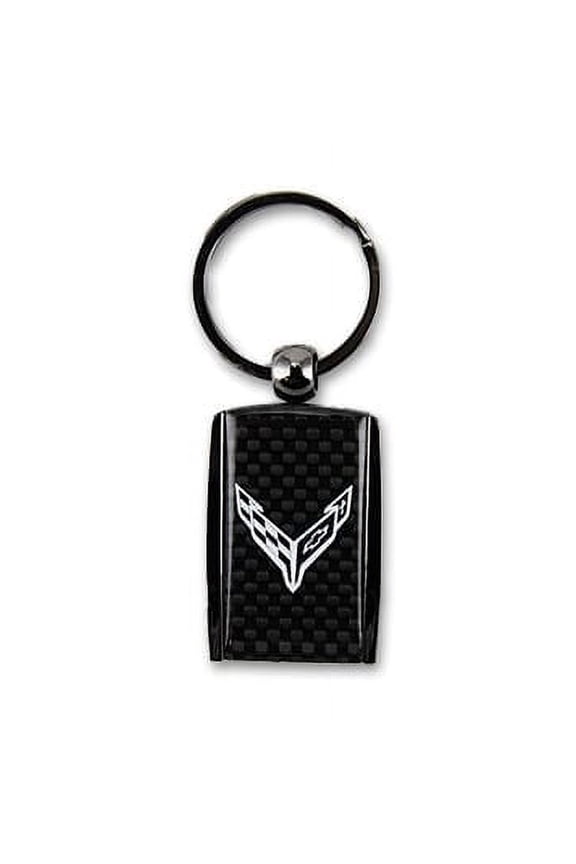 Carbon Fiber Accent Keychain