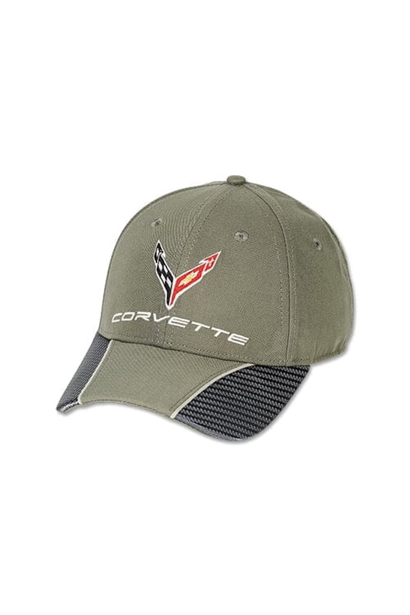 Carbon Fiber Contrast Baseball Hat -Gray