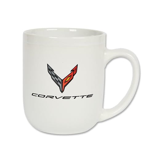 Corvette Carbon Flash Modelo Coffee Mug- White
