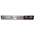 thumbnail image 1 of Corvette Engine Data Plate, 350/360/9.0:1, Sold as Each, 1 of 1