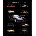 thumbnail image 1 of Corvette Evolution Laminated & Framed Poster (16 x 20), 1 of 1