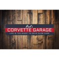 thumbnail image 1 of Corvette Garage Name Novelty Decor, Metal Wall Sign - 4x18 Inches, 1 of 4