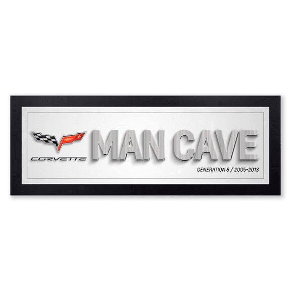 Corvette Generation 6 Man Cave Framed Art