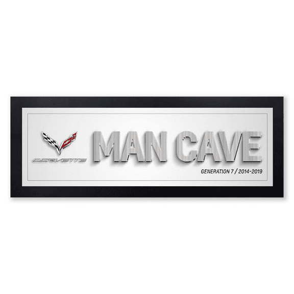 Corvette Generation 7 Man Cave Framed Art