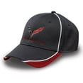 thumbnail image 1 of Corvette Hat/Cap - Hex Pattern - Graphite/Red : C7 Stingray, 1 of 1