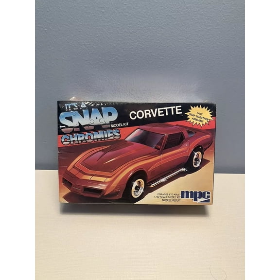 Corvette It's A Snap Chromies MPC 1:32 Model Kit 6446 Sealed Box