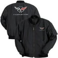 thumbnail image 1 of Corvette Jacket - Aviator Jacket with C5 Logo : 1997-2004 Large, 1 of 1