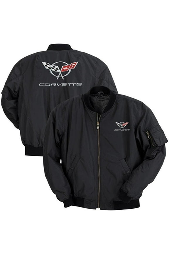 Corvette Jacket - Aviator Jacket with C5 Logo : 1997-2004 XX-Large