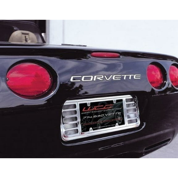 Corvette License Plate Frame Billet Chrome : C5 & Z06