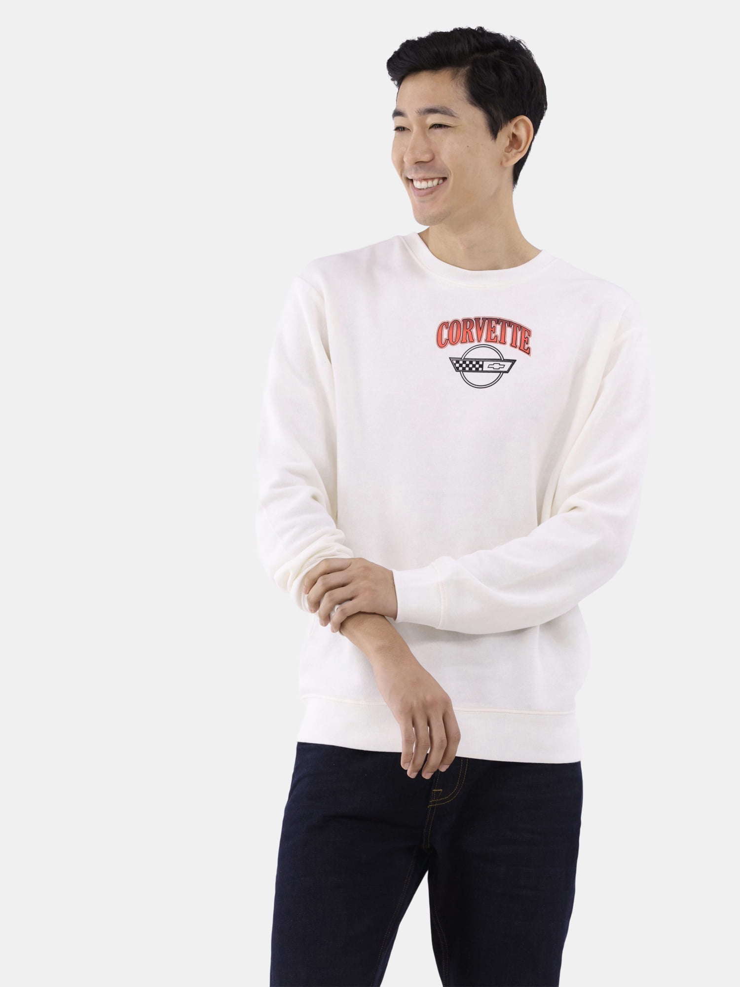 Corvette Men's and Big Men's Graphic Crewneck Sweatshirt, Sizes XS-3XL