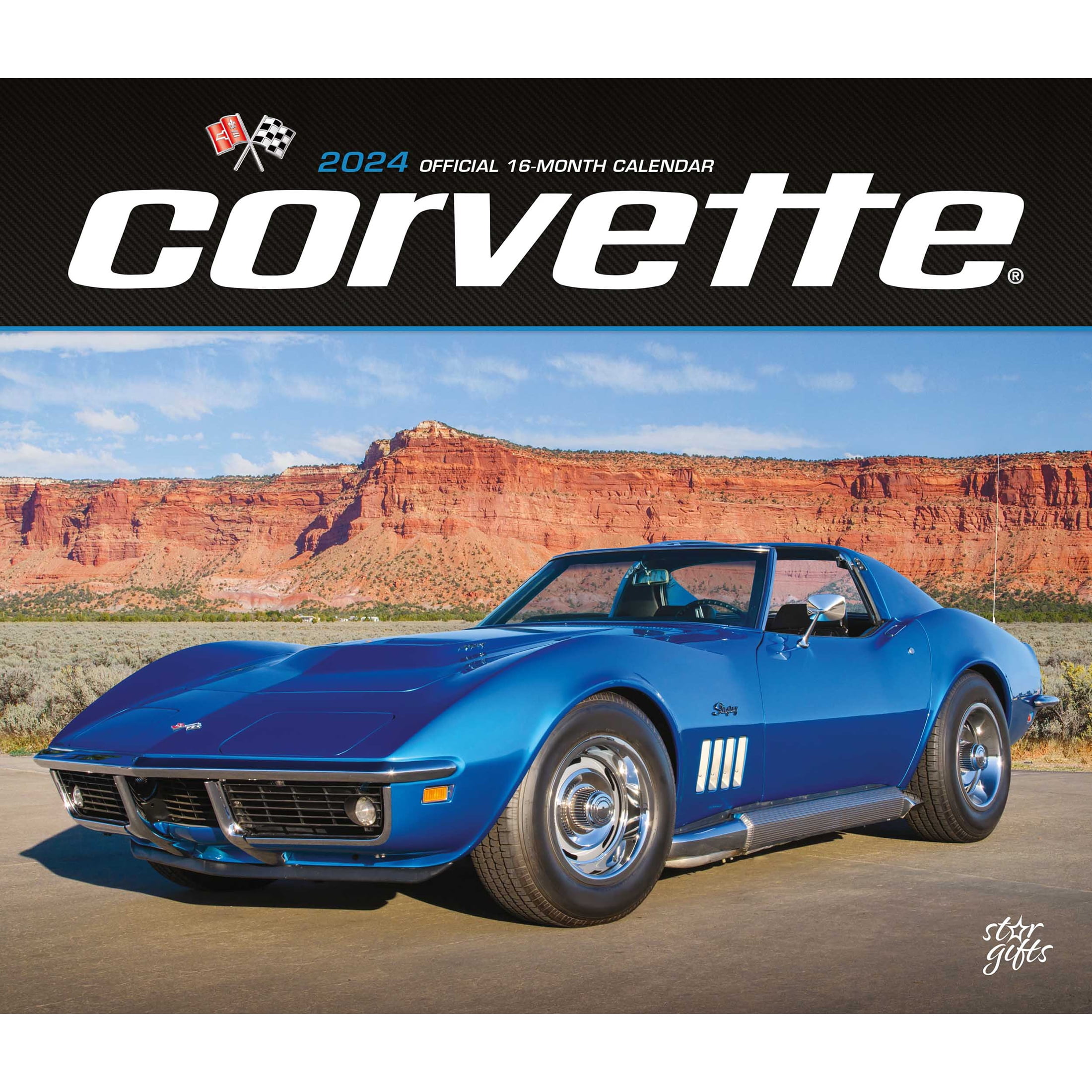 Corvette OFFICIAL 2024 14x24" (Hanging) Wall Calendar StarGifts