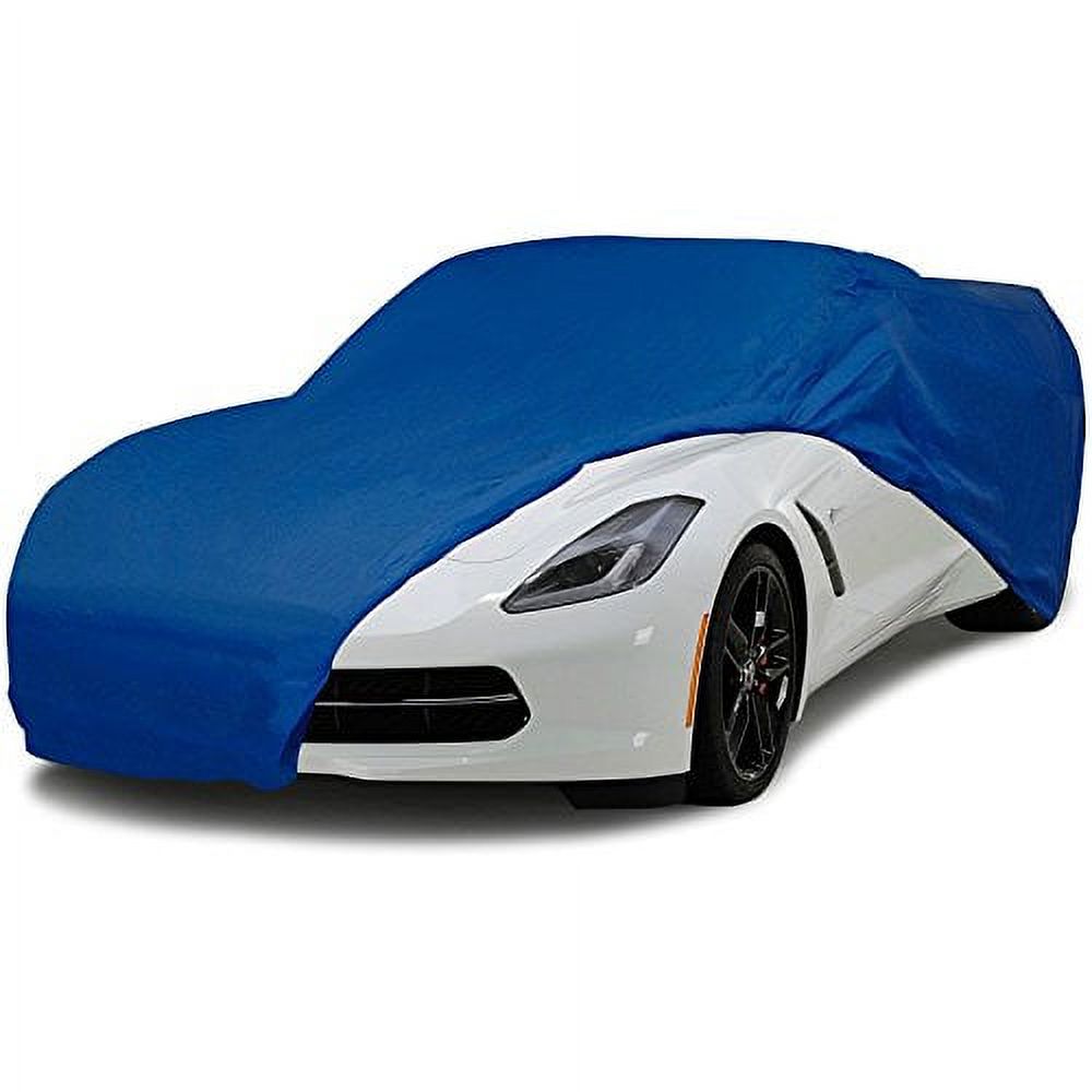 Corvette Semi Custom Car Cover Fits: All Corvettes 53 through 2018 Blue Color - image 1 of 4