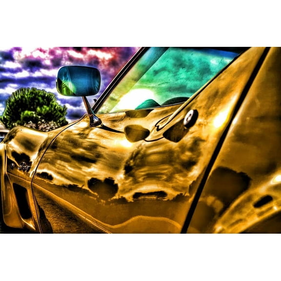 Corvette Stingray- CANVAS OR FINE PRINT WALL ART