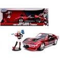 thumbnail image 1 of Corvette Stingray with Harley Quinn Diecast Figurine "DC Comics" Series 1/24 Diecast Model Car by Jada, 1 of 1