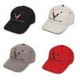 thumbnail image 1 of Corvette Structured Contrast Baseball Hat -Black/Light Grey/Dark Grey/Red, 1 of 1