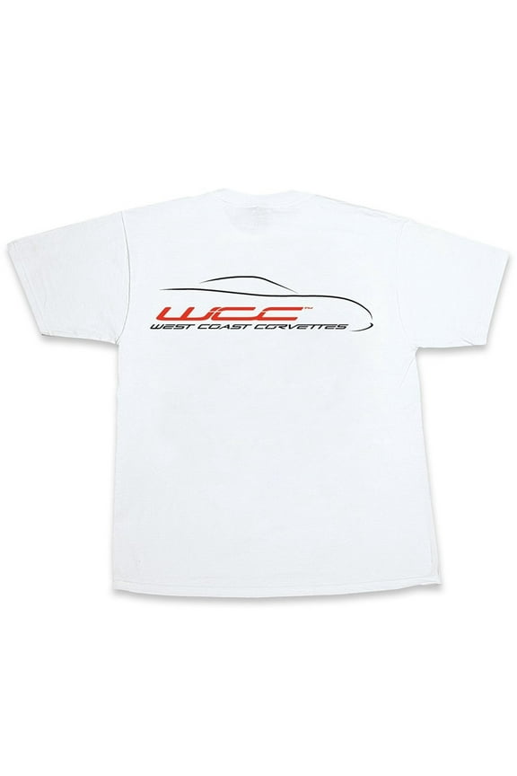 Corvette T-Shirt West Coast Corvette : White XX-Large