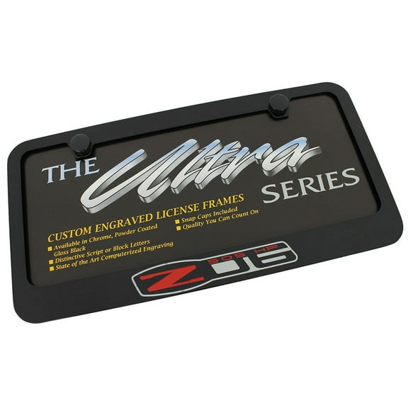 Corvette Z06 License Plate Frame (Black)