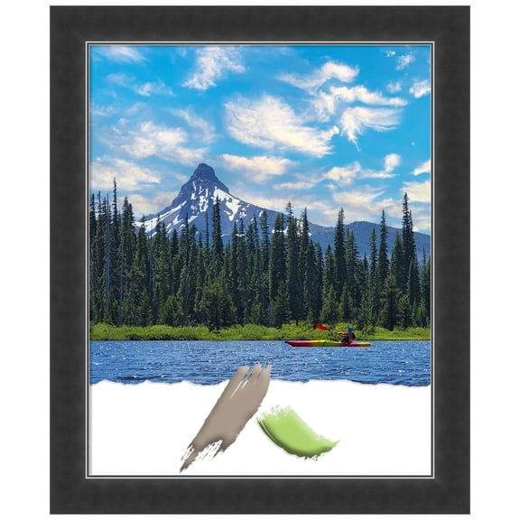 Corvino Black Narrow Wood Picture Frame, Photo Frame, Art Frame