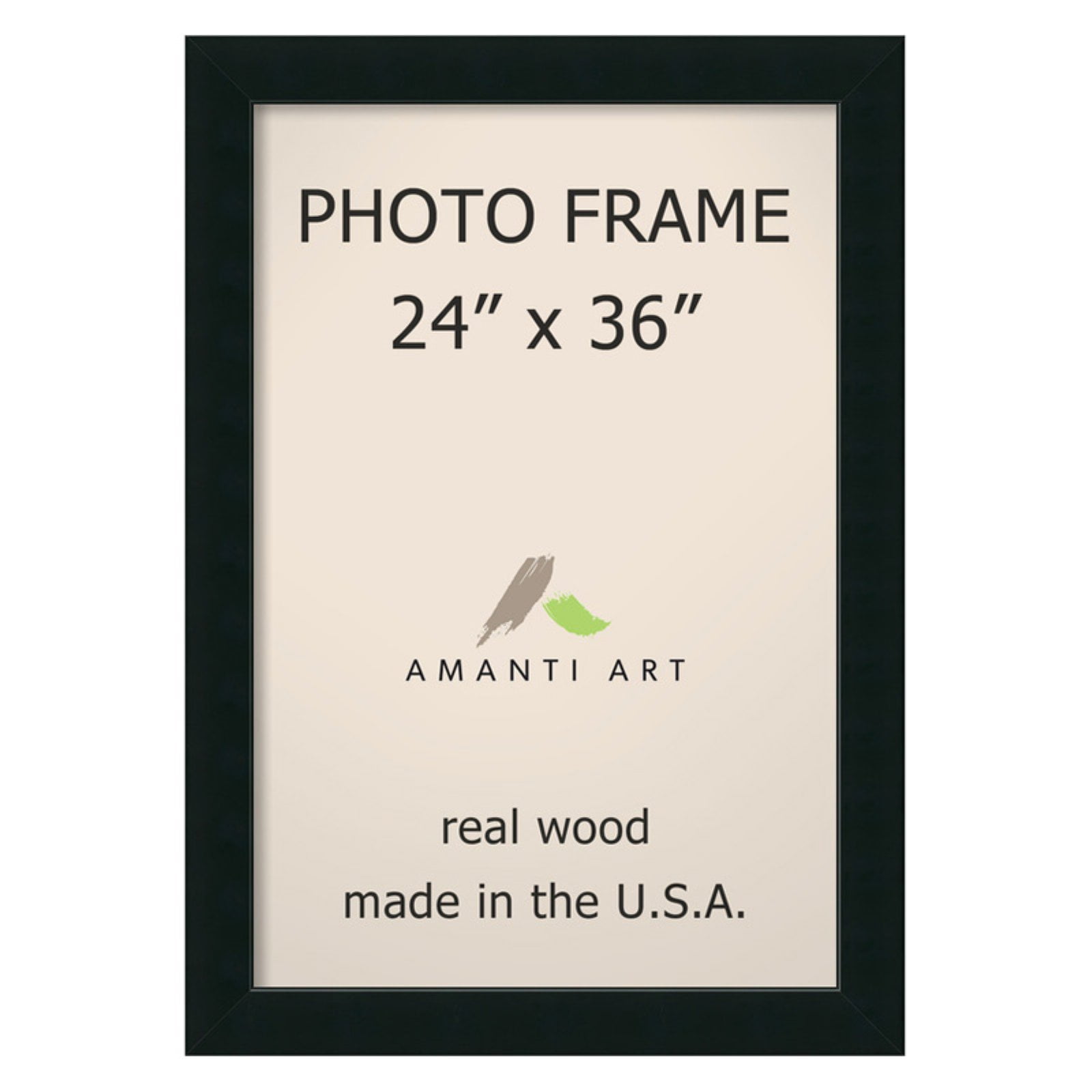 Corvino Black Solid Wood Wall Picture Frame