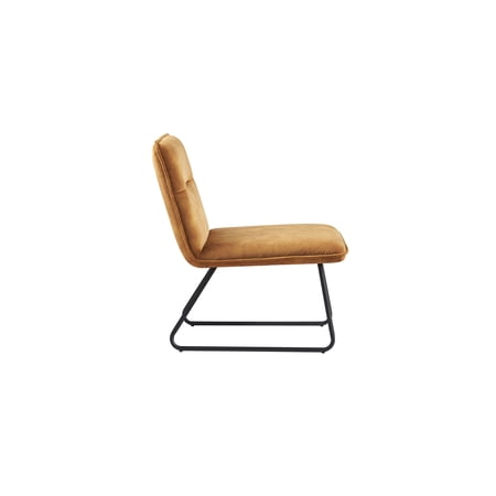Corvus Cosmo Fabric Lounge Accent Slipper Chair Brown