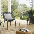 thumbnail image 1 of Corvus Sarcelles Woven Wicker Patio Chairs (Set of 2), 1 of 5